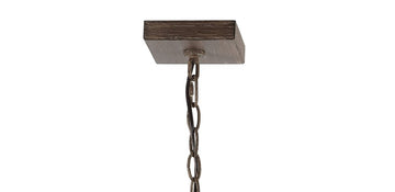 Magnolia Adjustable Iron Rustic Farmhouse LED Pendant - JONATHAN Y